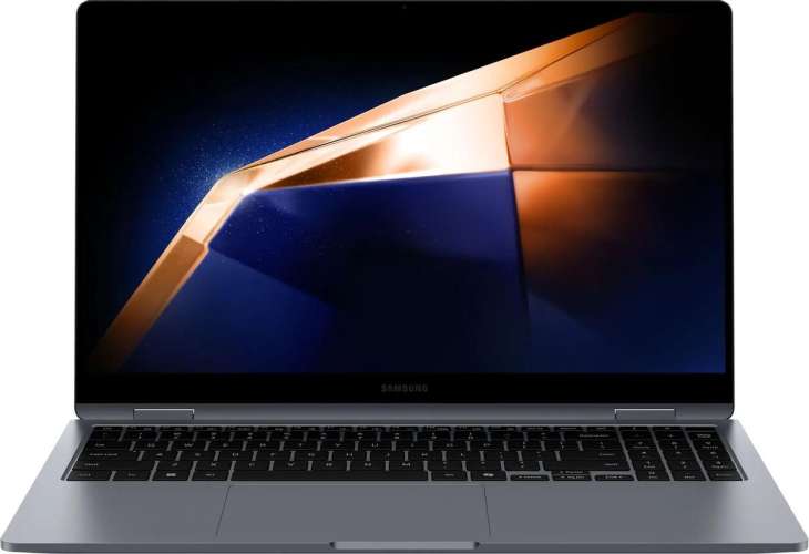 Ноутбук Samsung Galaxy Book 4 360 NP750 15.6", 2024, трансформер,  AMOLED, Intel Core 7 150U 1.8ГГц, 10-ядерный, 16ГБ LPDDR5, 512ГБ SSD,  Intel Graphics, Windows 11 Home, серый [np750qgk-kg2in]